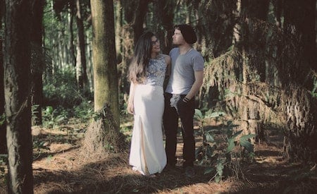 couple in forest